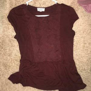 Maroon shirt